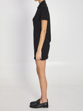 SAINT LAURENT M cassandre cotton piqué dress