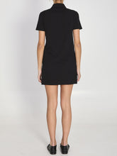 SAINT LAURENT M cassandre cotton piqué dress