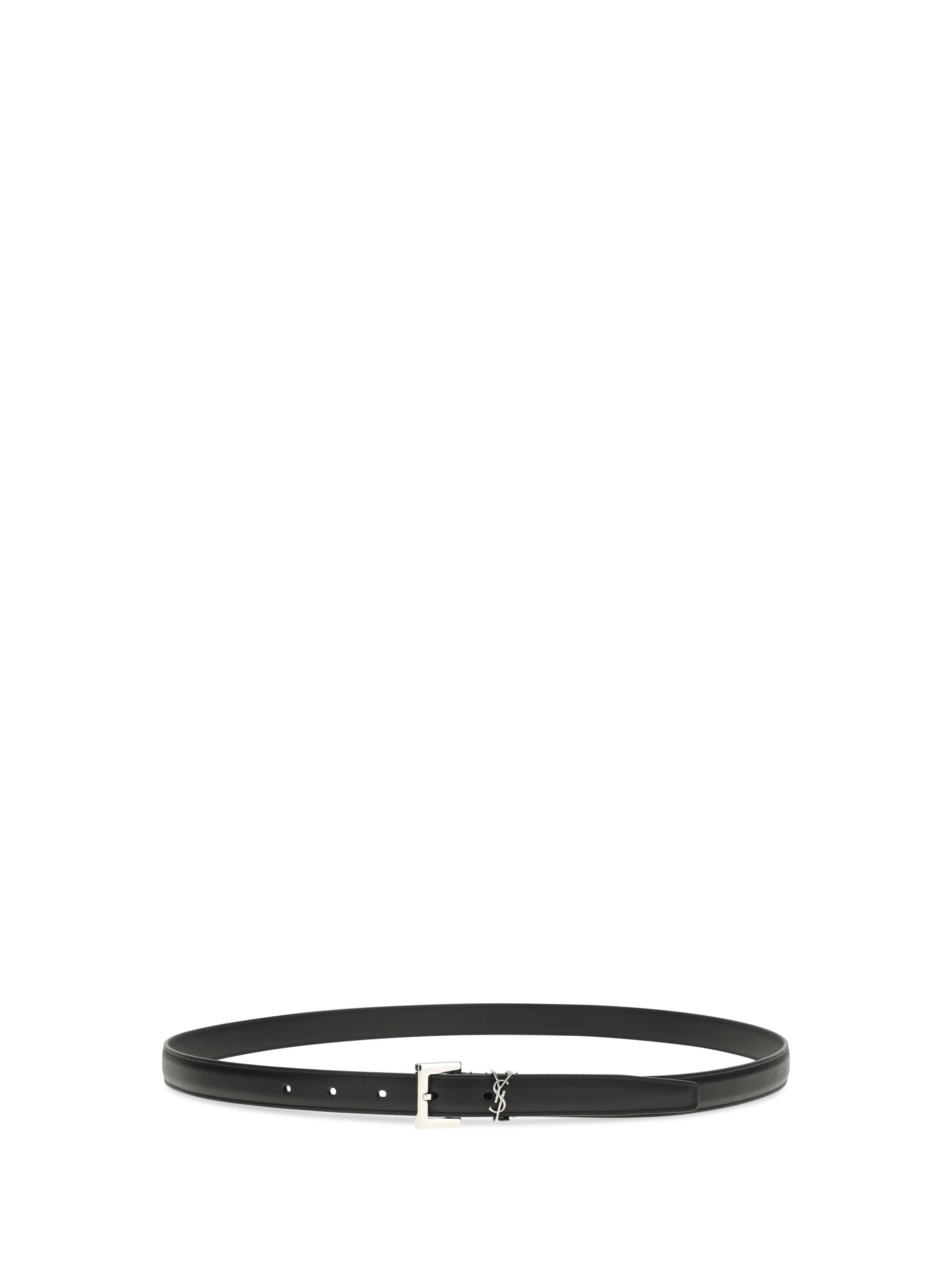 SAINT LAURENT 90 cassandre slim belt