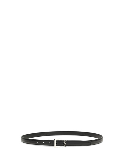 SAINT LAURENT 90 cassandre slim belt
