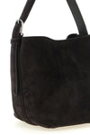 the toteme small belted suede tote handbag is made of 100% soft cowhide