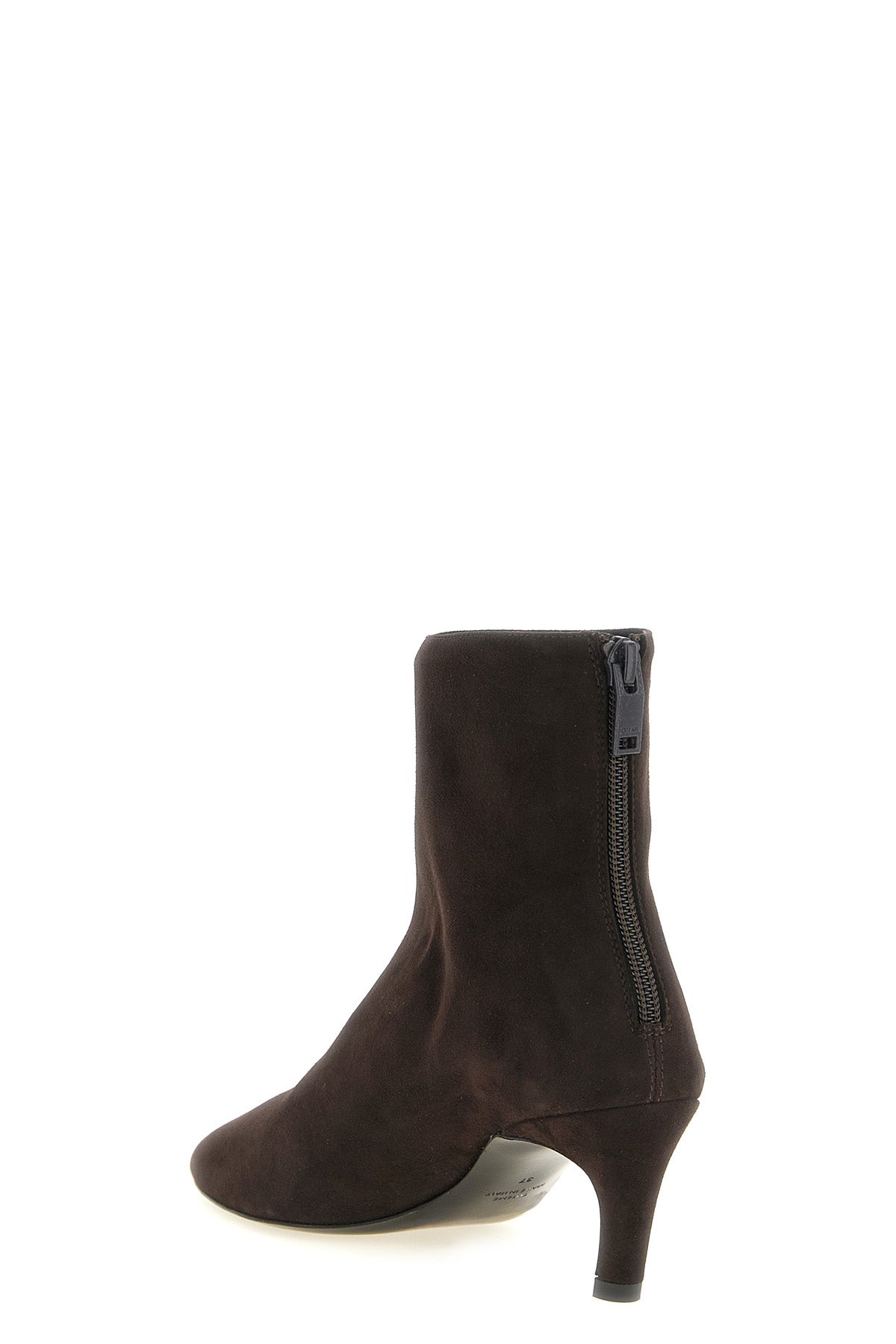 toteme ankle boots have a tapered silhouette