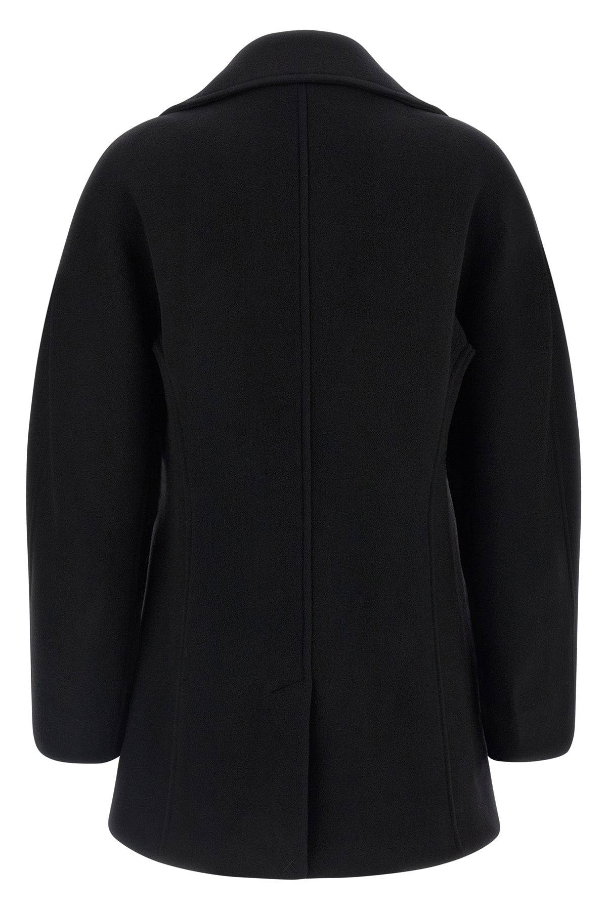 the toteme rounded peacoat coat redefines the outerwear through precise architec