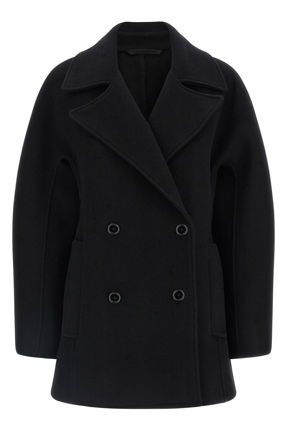 TOTEME 34 the toteme rounded peacoat coat redefines the outerwear through precise architec