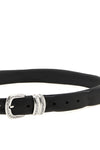 claudio black leather zerbini belt