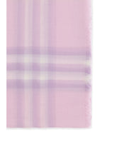 BURBERRY OS wool check wide scarf