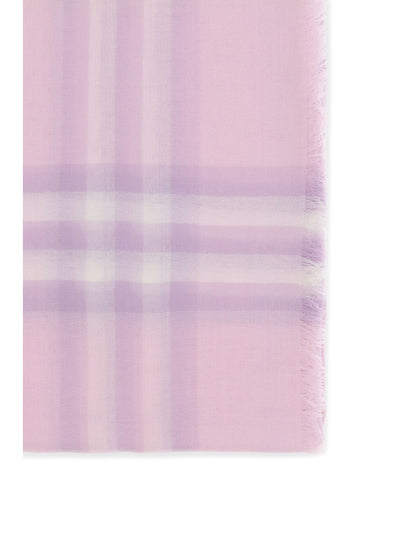 BURBERRY OS wool check wide scarf