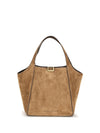 small sartorial suede bucket bag