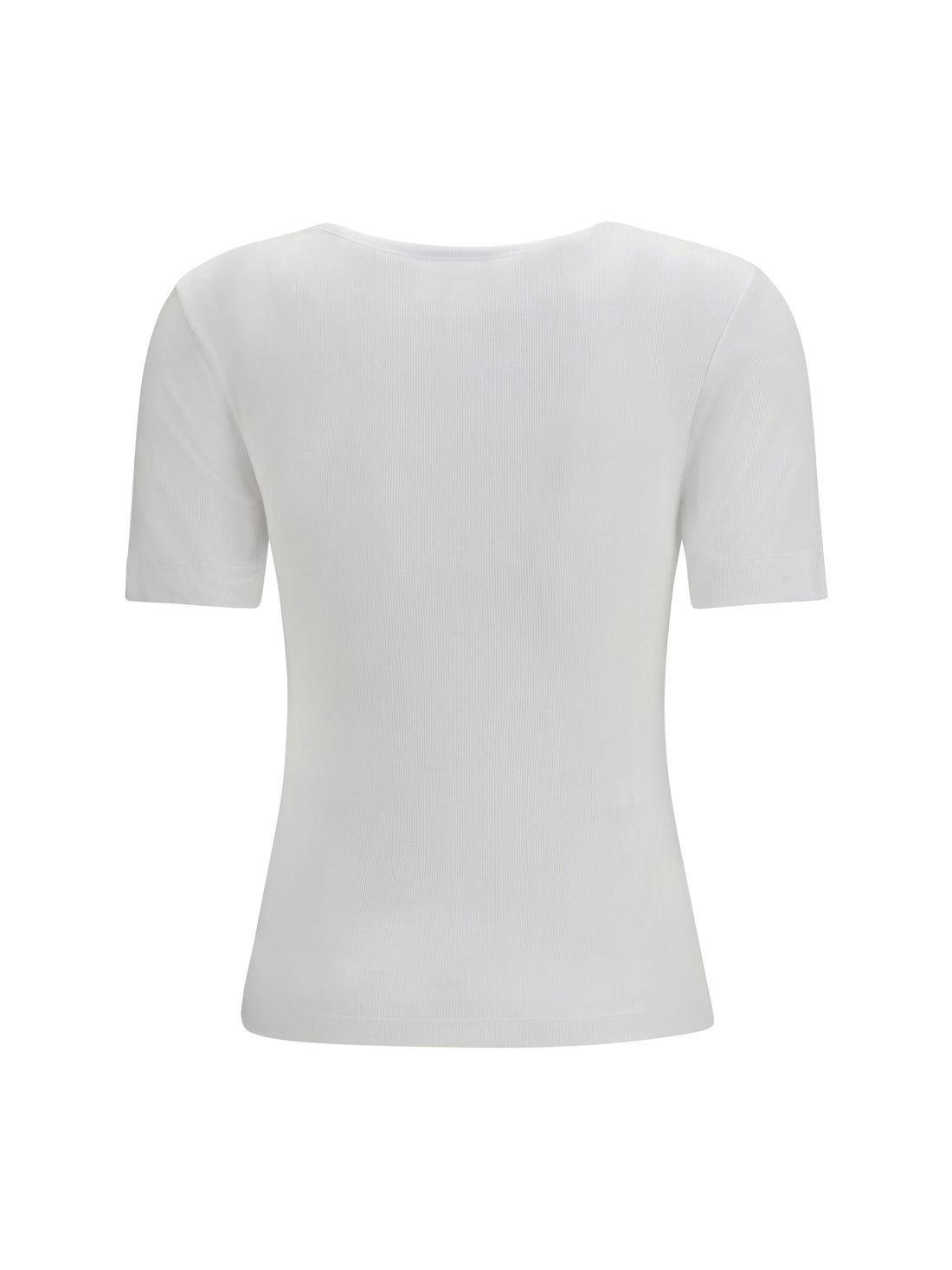 GANNI L ribbed cotton t-shirt