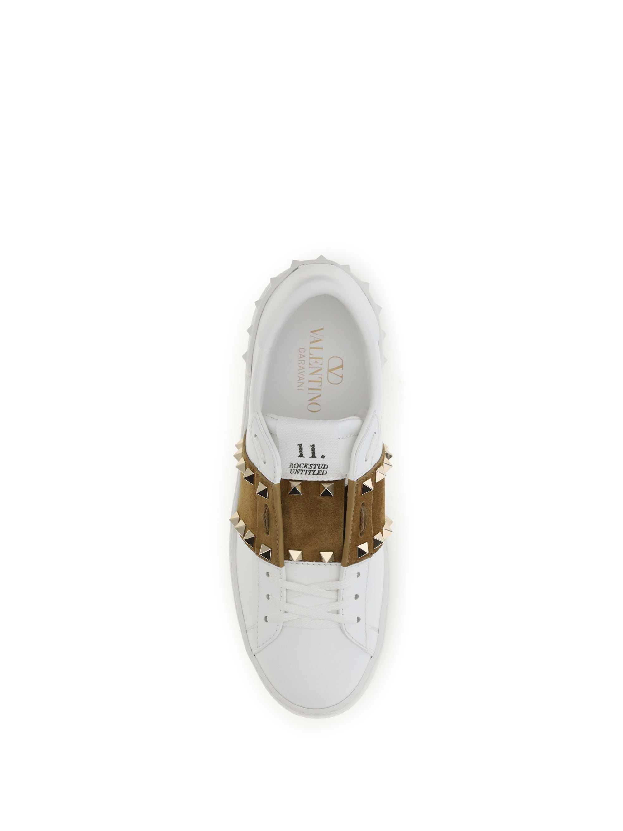 rockstud untitled sneakers with suede band