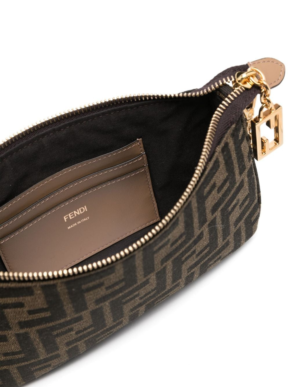 Baguette Jacquard FF Chain Pouch