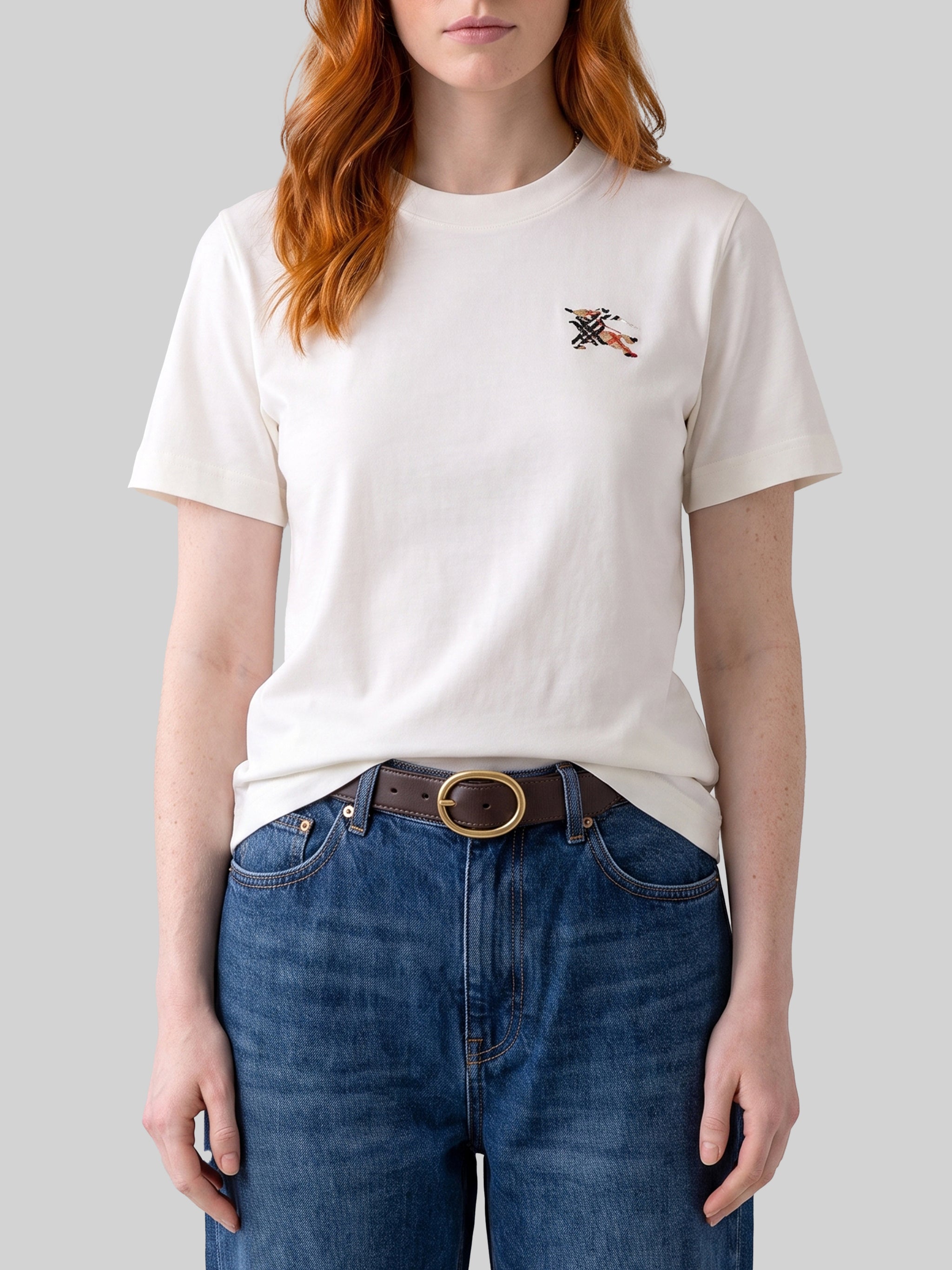 knight check cotton t-shirt