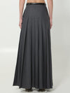pleated maxi dress