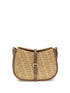 ETRO OS raffia crochet pony shoulder bag