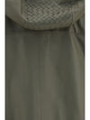 lightweight nappa leather jacket with intrecciato hood