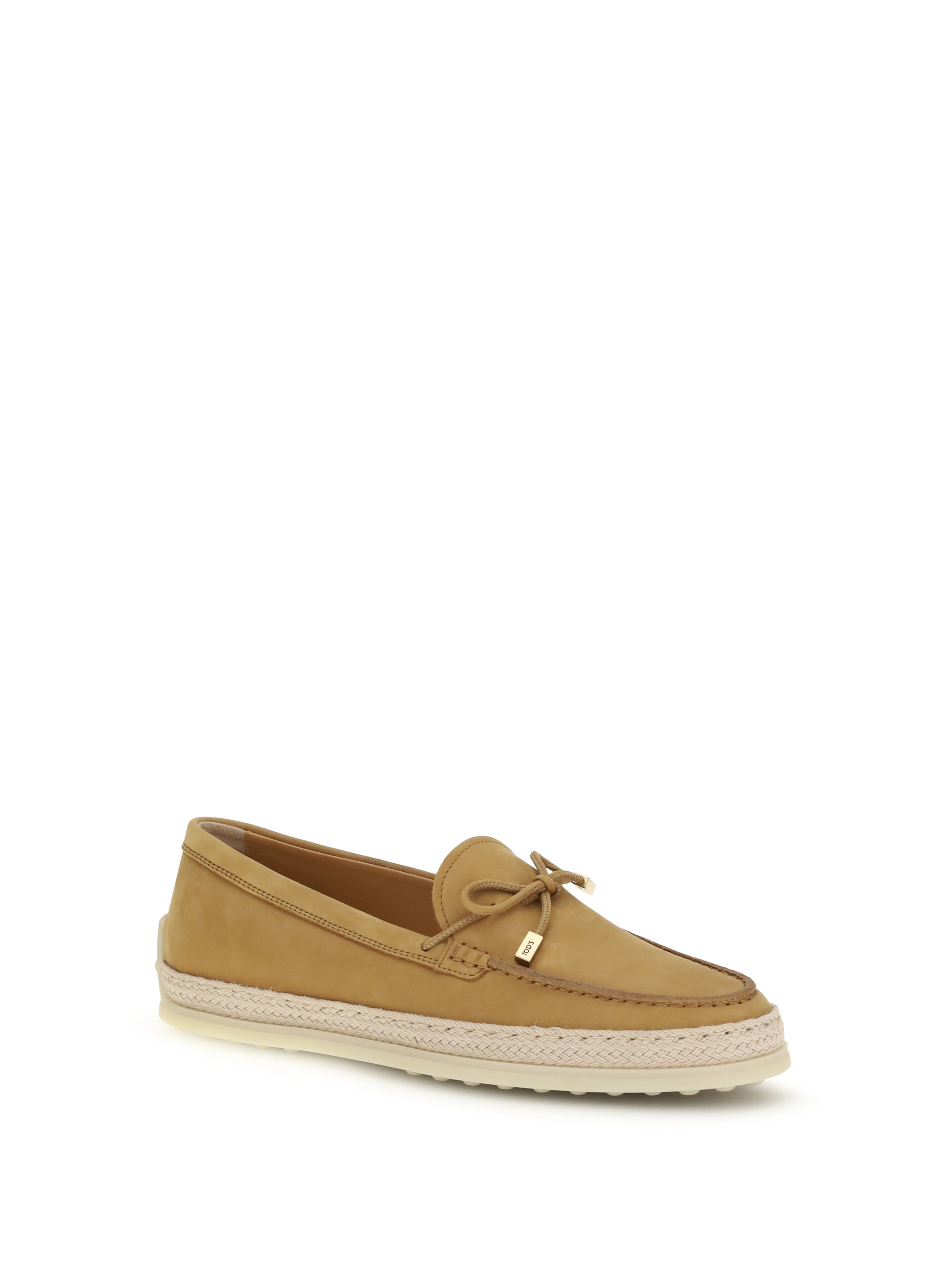 suede and raffia loafers
