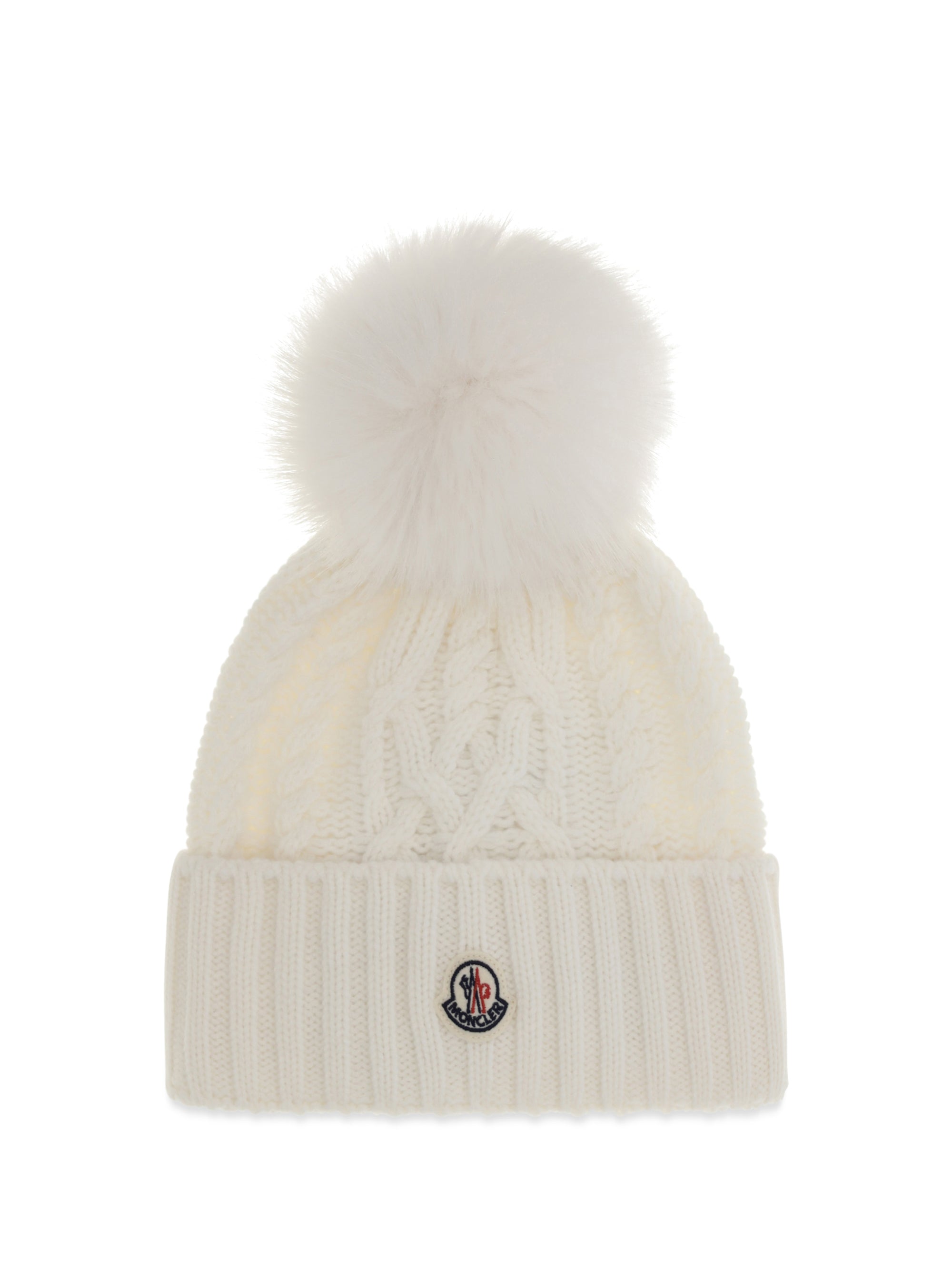 wool and cashmere beanie with pom-pom