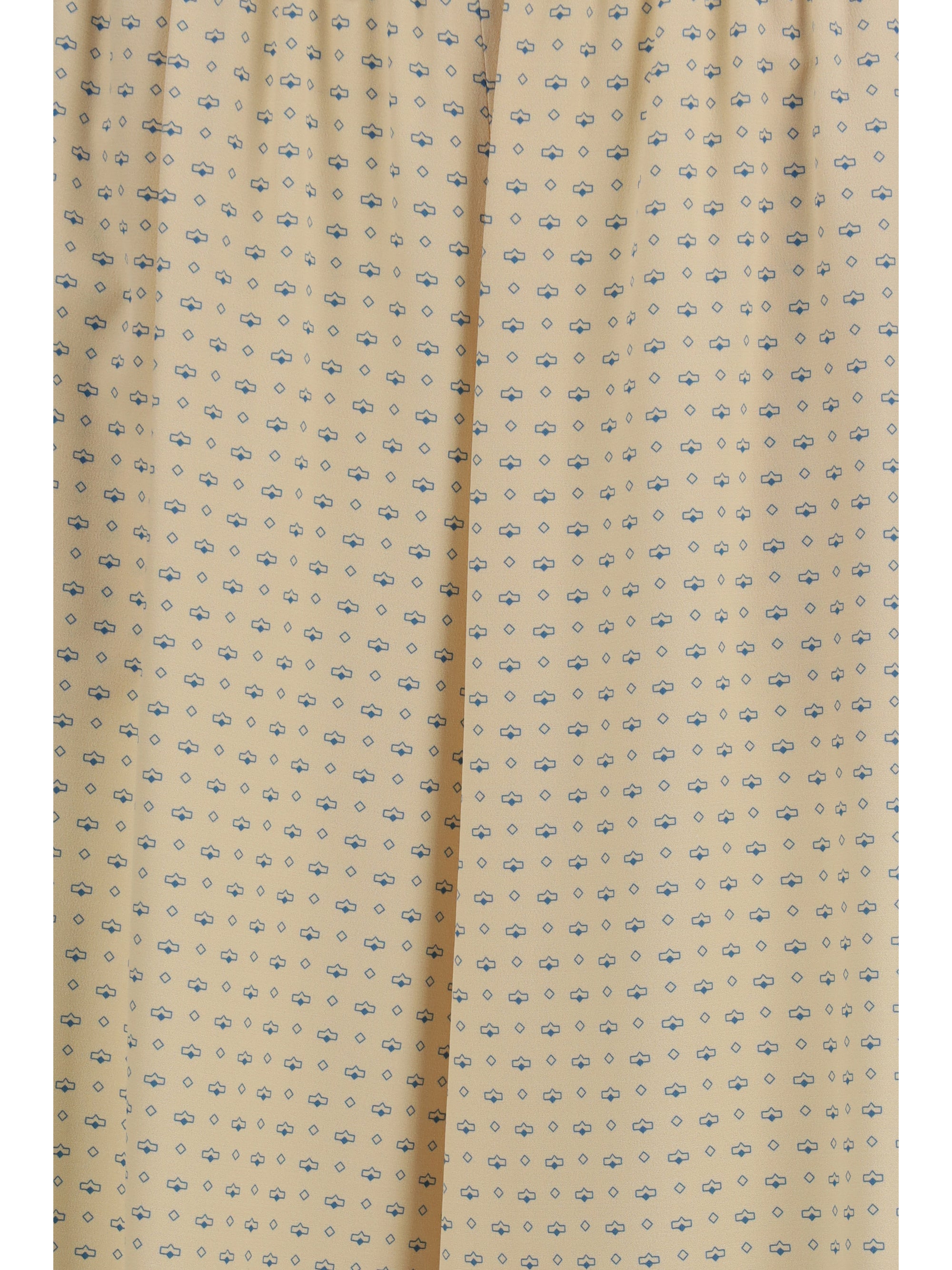 printed silk pants