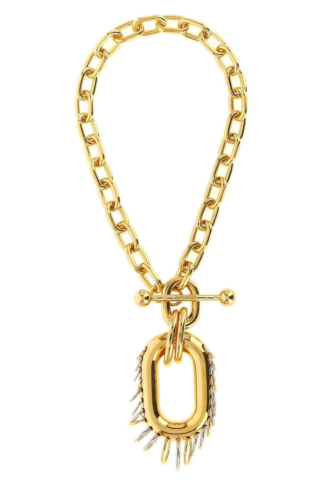 RABANNE OS punk xl link chain necklace in gold-plated aluminium