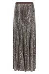 the rabanne long skirt stands out for its sartorial construction that combines f