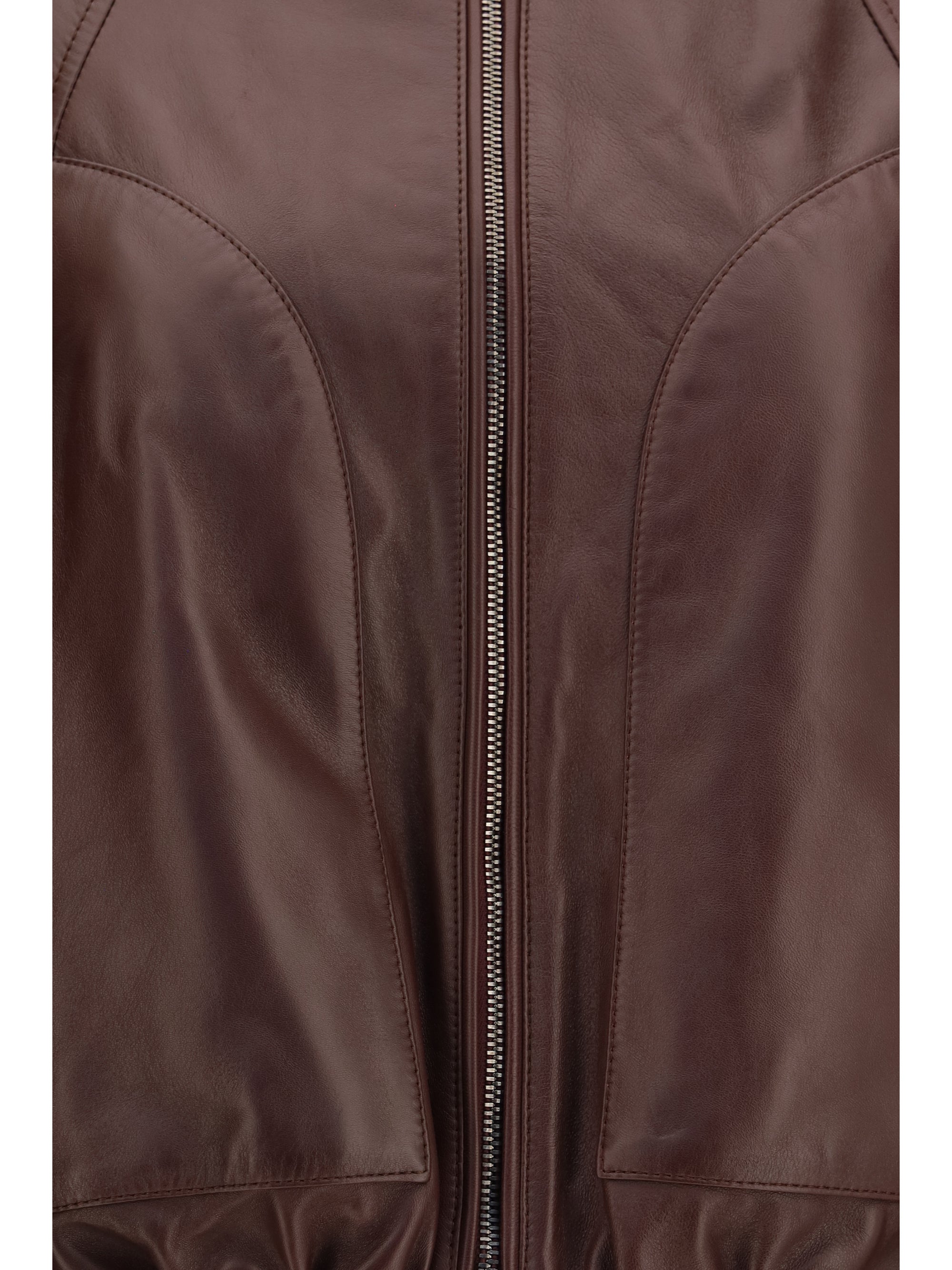 nappa jacket with drawstring and monili