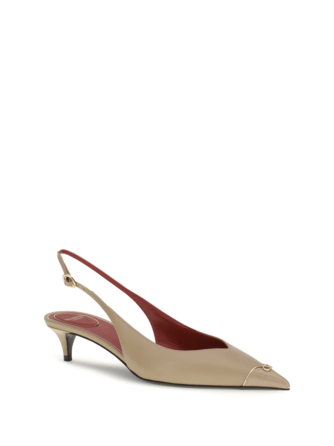 VALENTINO GARAVANI 36 vlogo signature kitten-heel slingback pumps