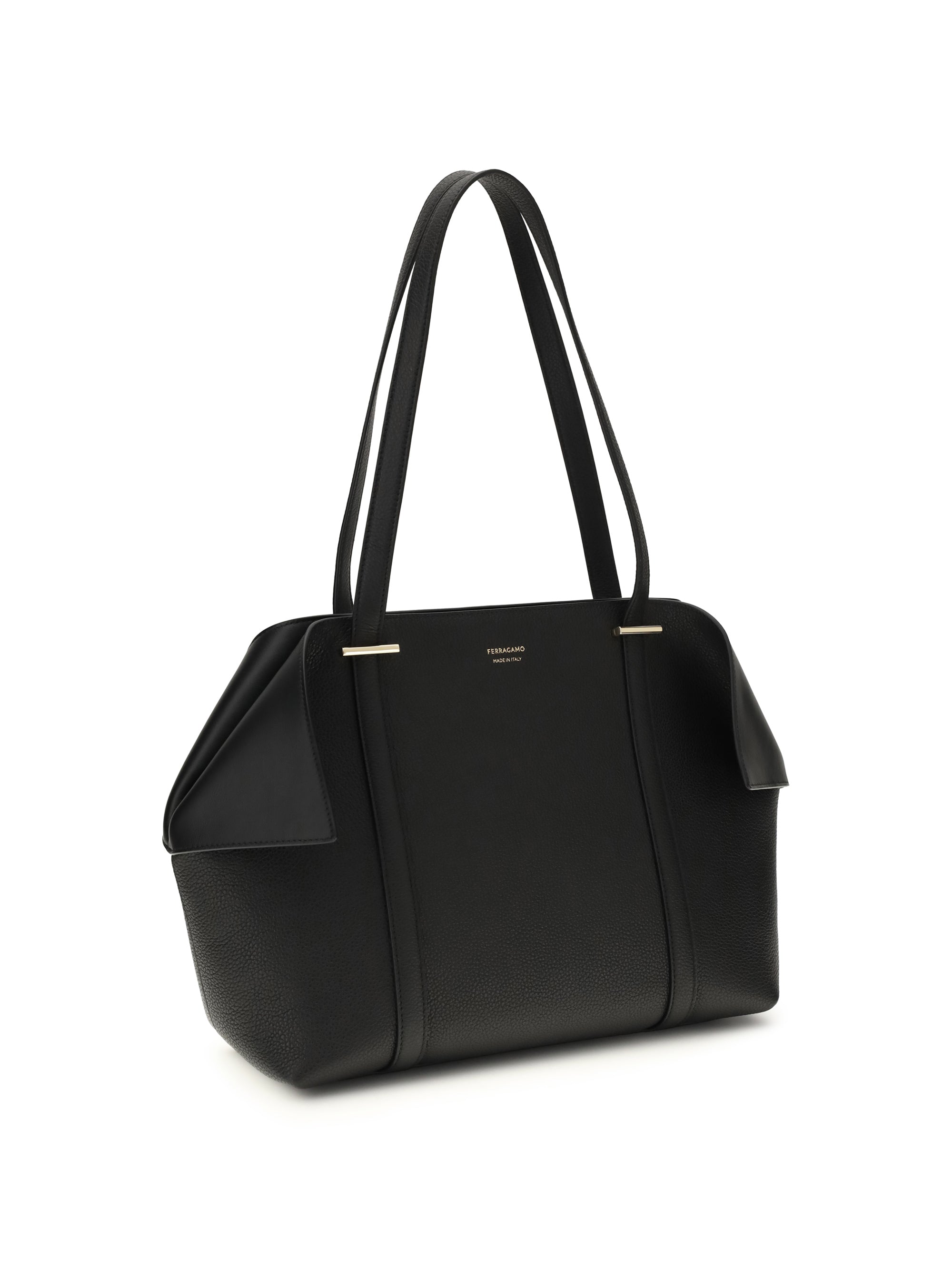 FERRAGAMO OS leather tote bag 