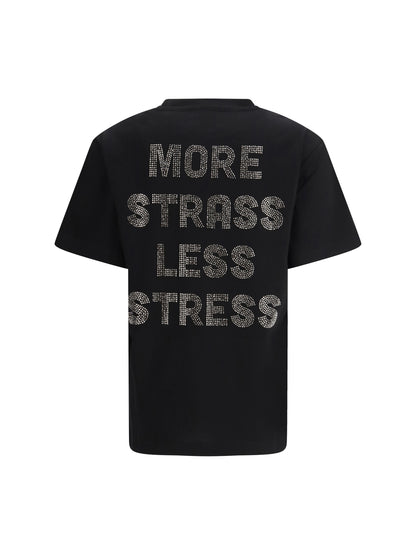 PINKO L rhinestone t-shirt