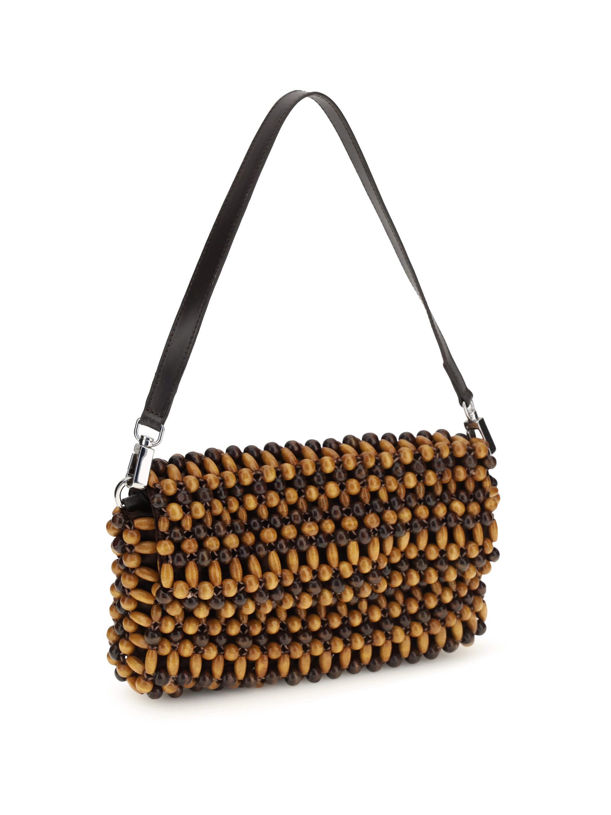 timmy shoulder bag multi wood beads