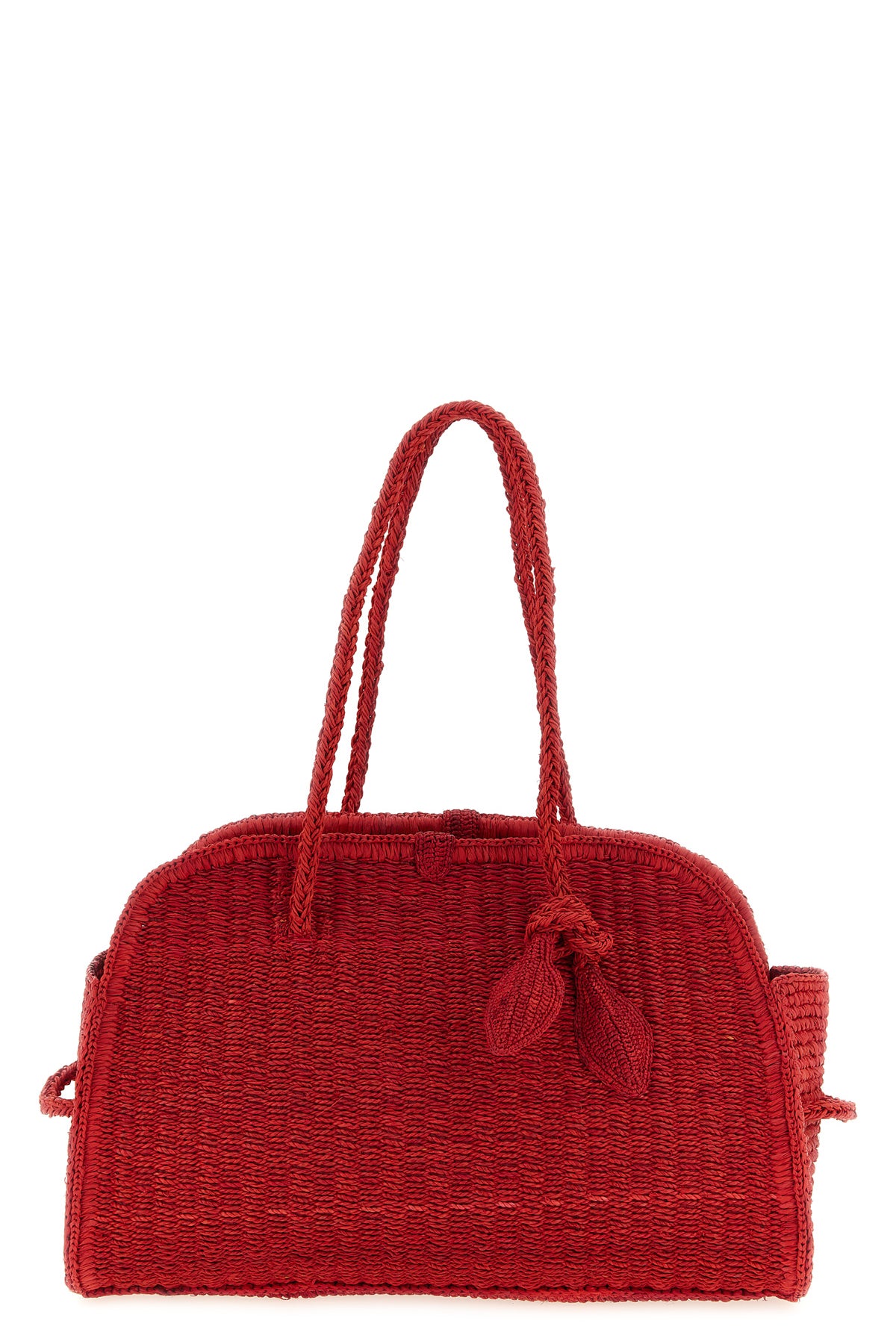 le turismo raphia shoulder bag in woven raffia basket