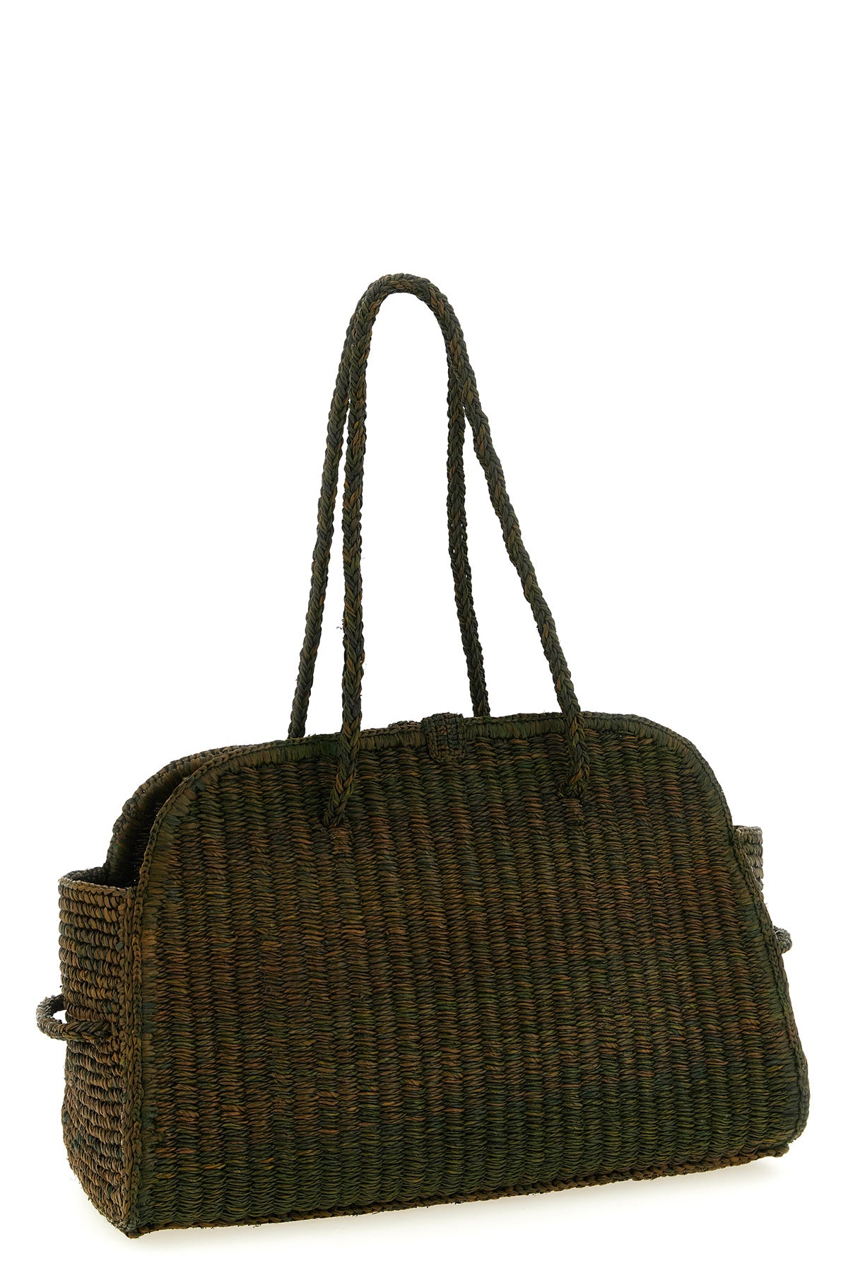 le turismo raphia bowling style raffia braided raffia shopping bag