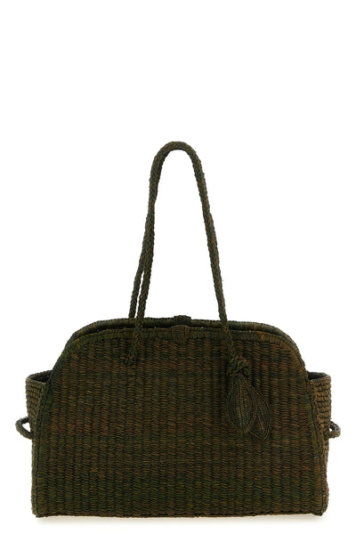le turismo raphia bowling style raffia braided raffia shopping bag