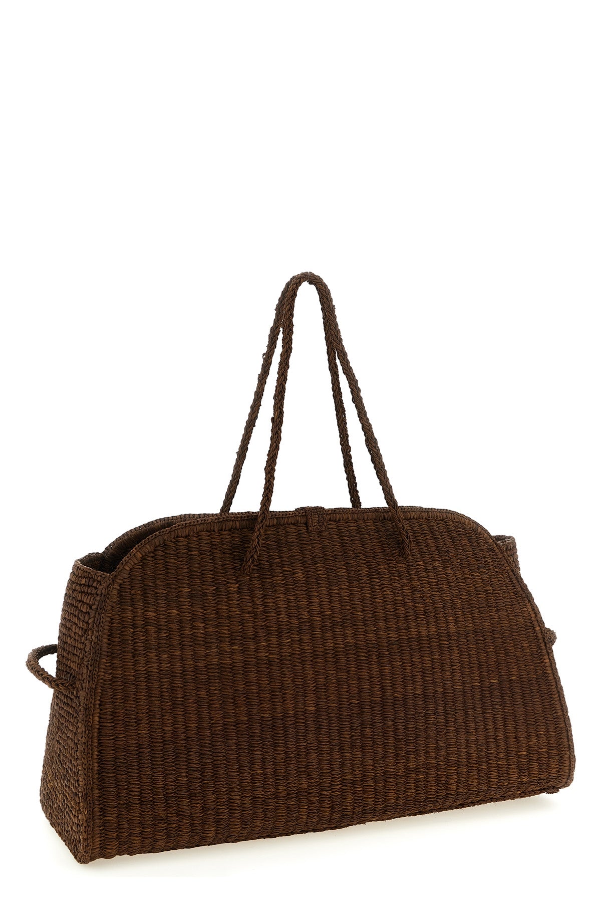 le grand turismo raphia bowling style raffia braided raffia shopping bag