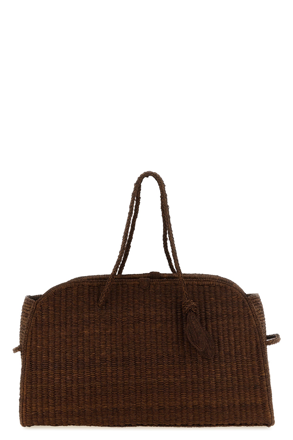 le grand turismo raphia bowling style raffia braided raffia shopping bag