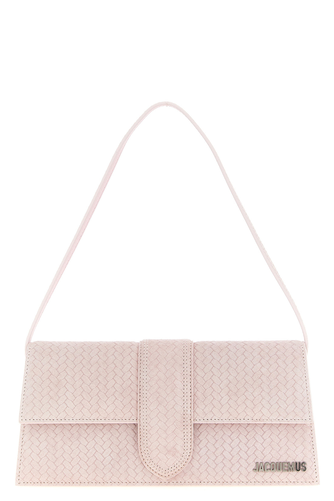 JACQUEMUS OS le bambino long embossed suede shoulder bag