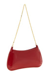 the jacquemus le petit bisou chaîne shoulder bag features a curved and structu