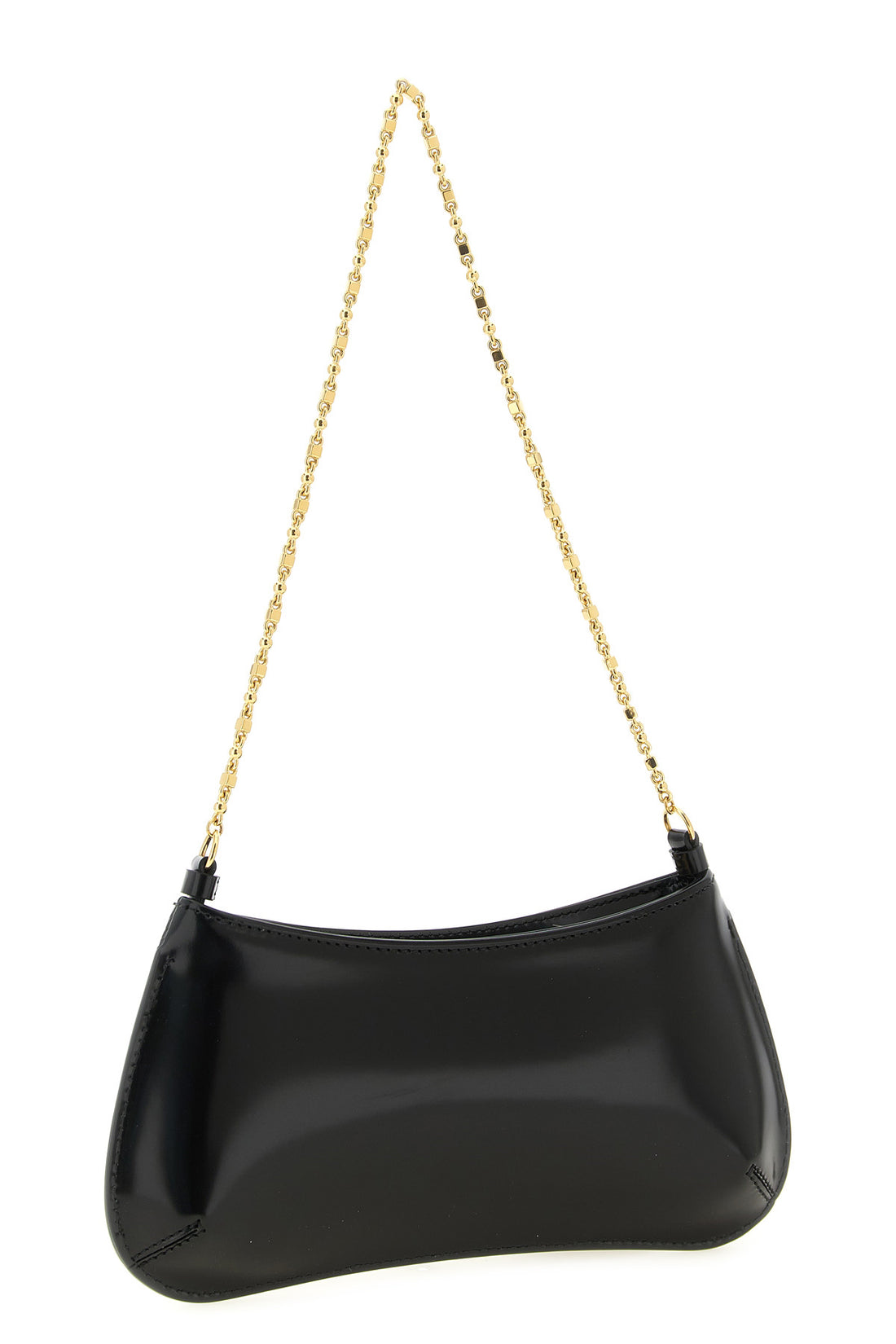 JACQUEMUS OS the jacquemus le petit bisou chaîne shoulder bag is made of fine brushed calf