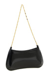 the jacquemus le petit bisou chaîne shoulder bag is made of fine brushed calf