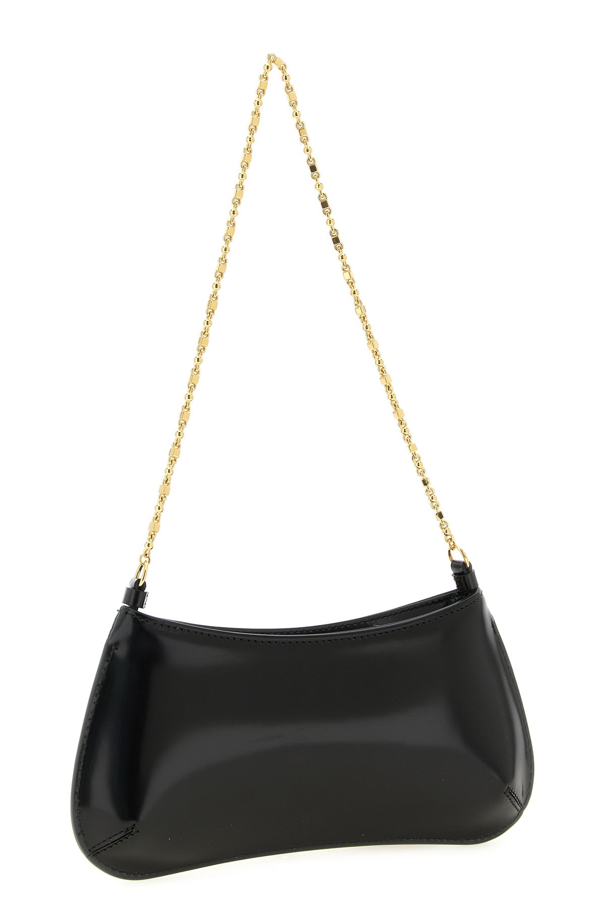 the jacquemus le petit bisou chaîne shoulder bag is made of fine brushed calf