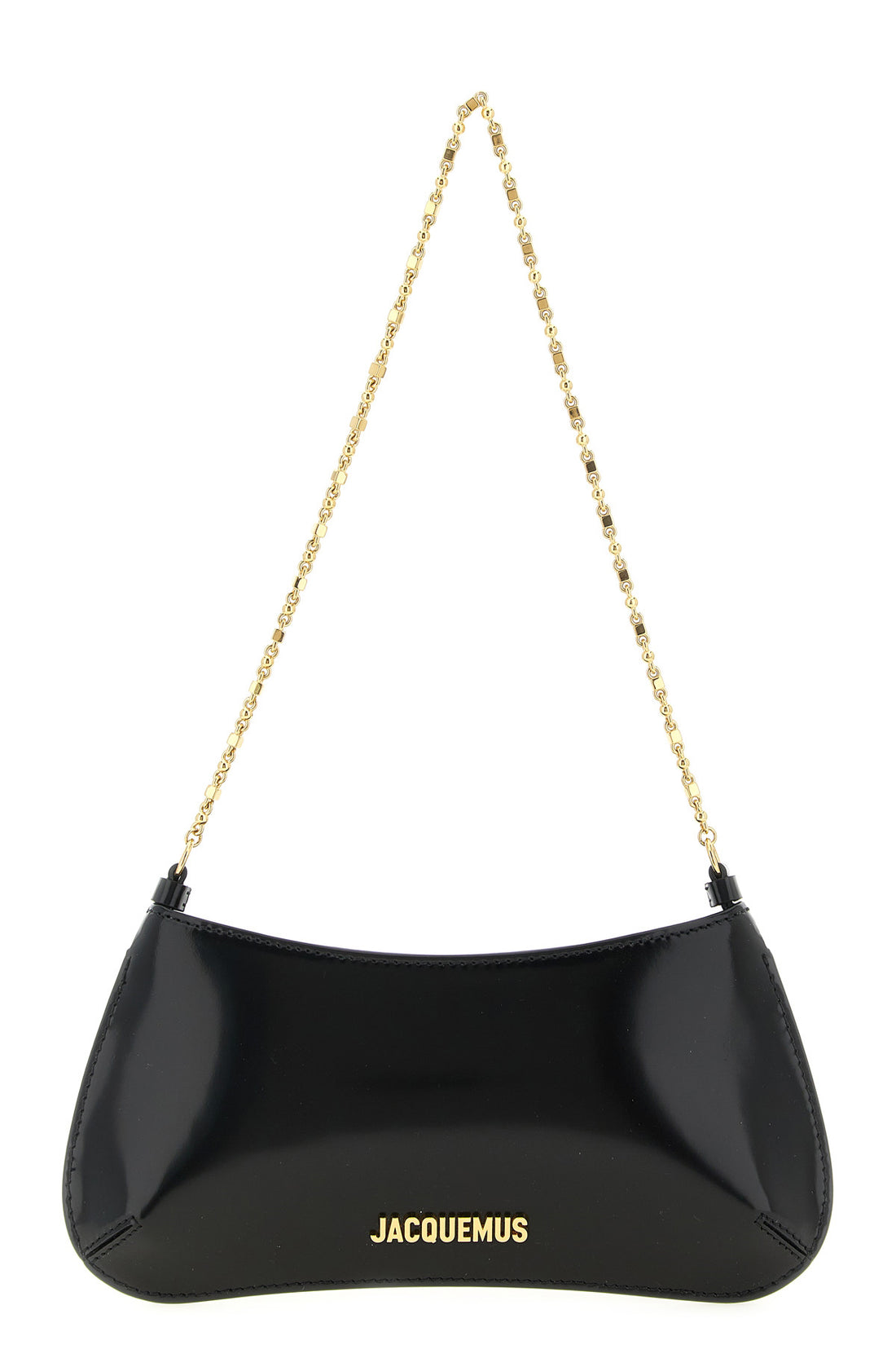 JACQUEMUS OS the jacquemus le petit bisou chaîne shoulder bag is made of fine brushed calf