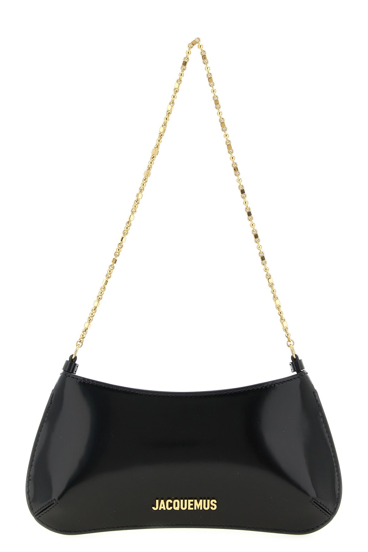 the jacquemus le petit bisou chaîne shoulder bag is made of fine brushed calf