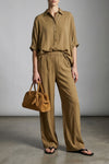 le petit turismo bowling handbag in woven suede