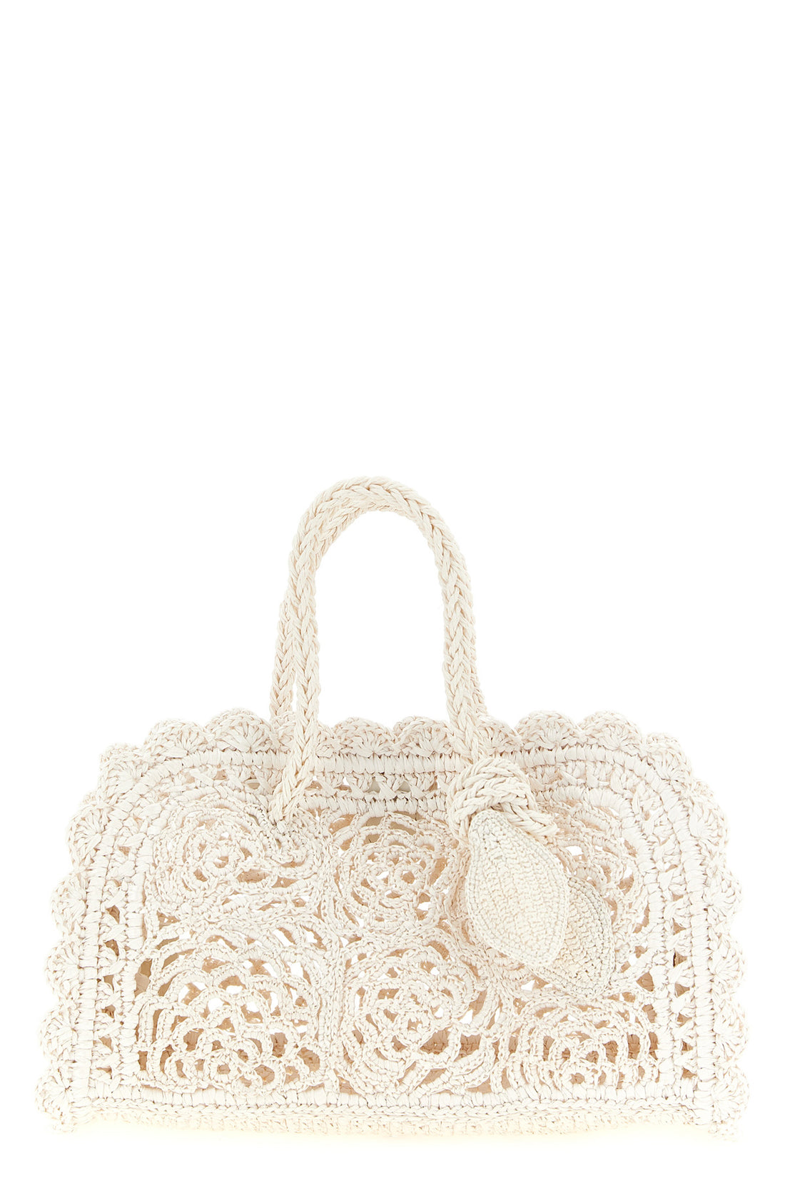 JACQUEMUS OS le petit turismo crochet crochet lace effect synthetic raffia handbag