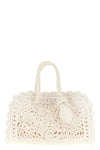 le petit turismo crochet crochet lace effect synthetic raffia handbag