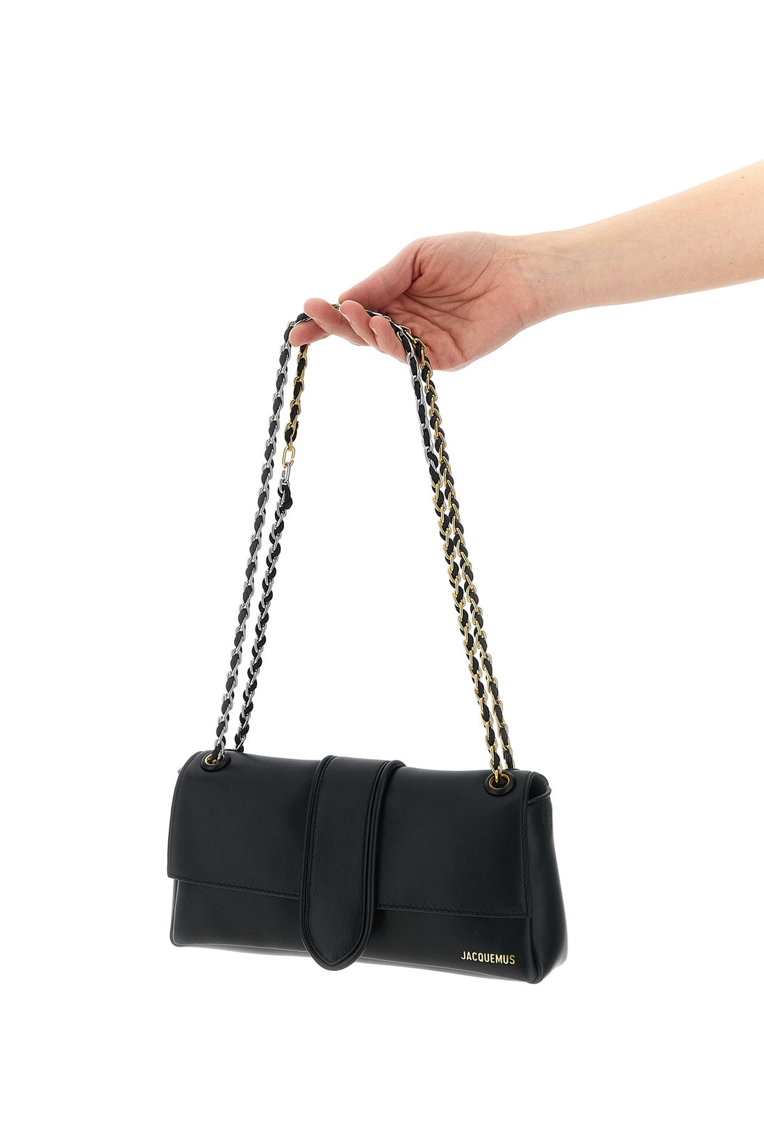 JACQUEMUS OS le bambino chaîne nappa shoulder bag