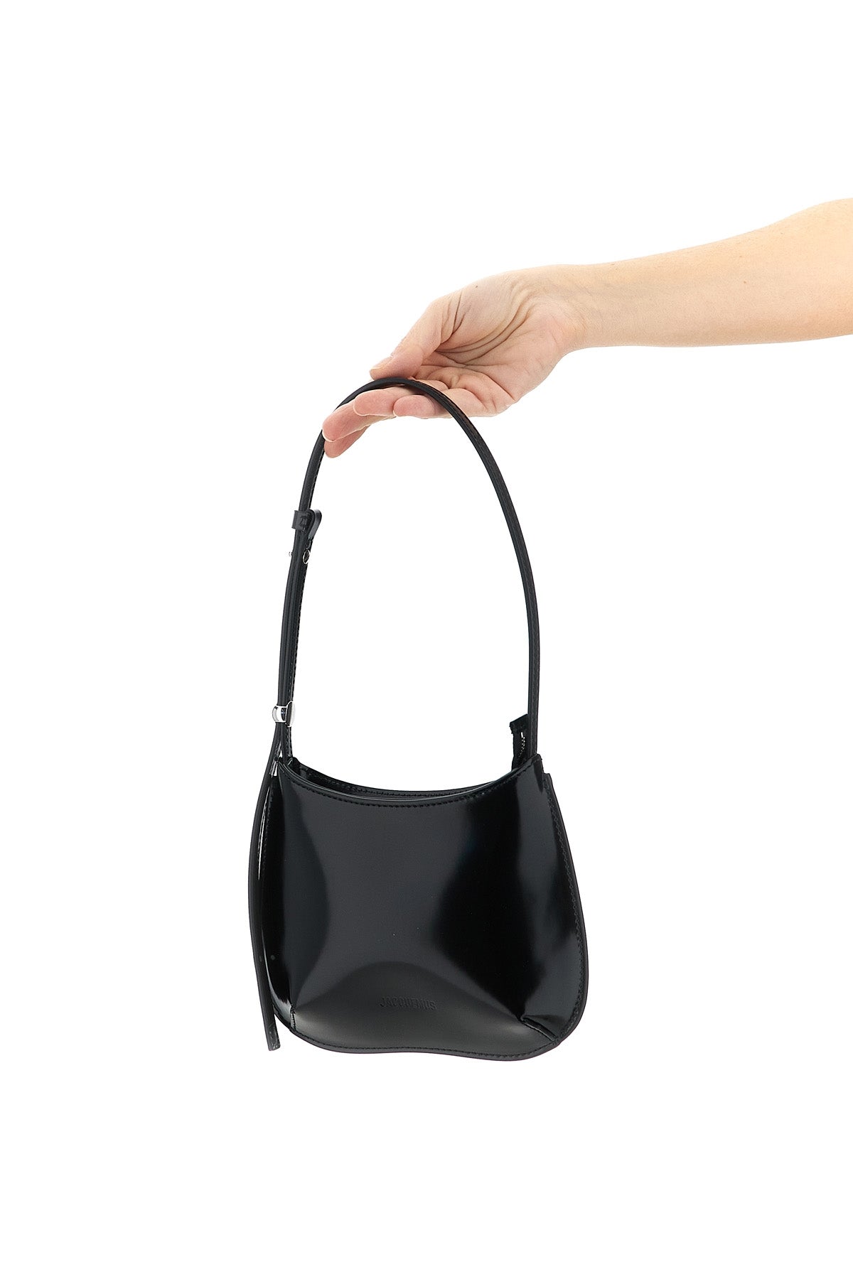 le petit bisou glossy leather shoulder bag