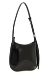 le petit bisou glossy leather shoulder bag