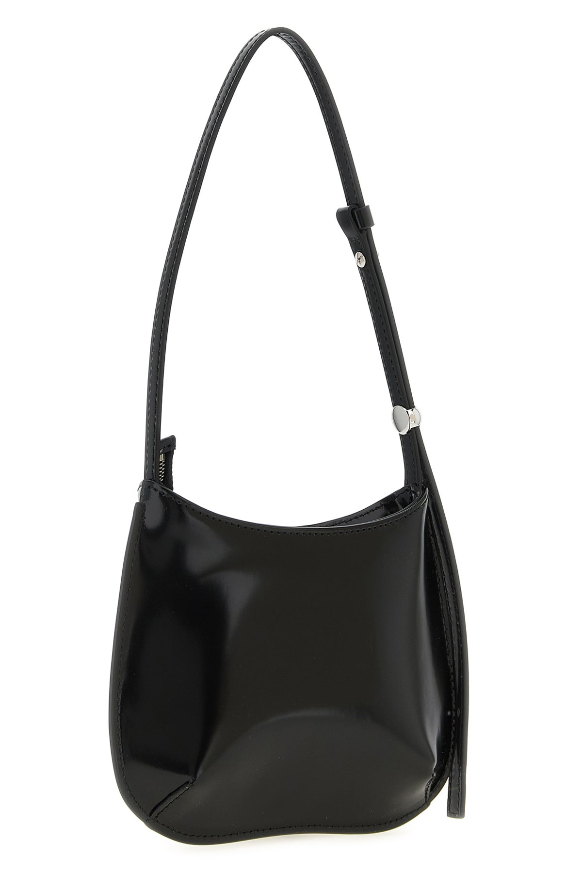 le petit bisou glossy leather shoulder bag