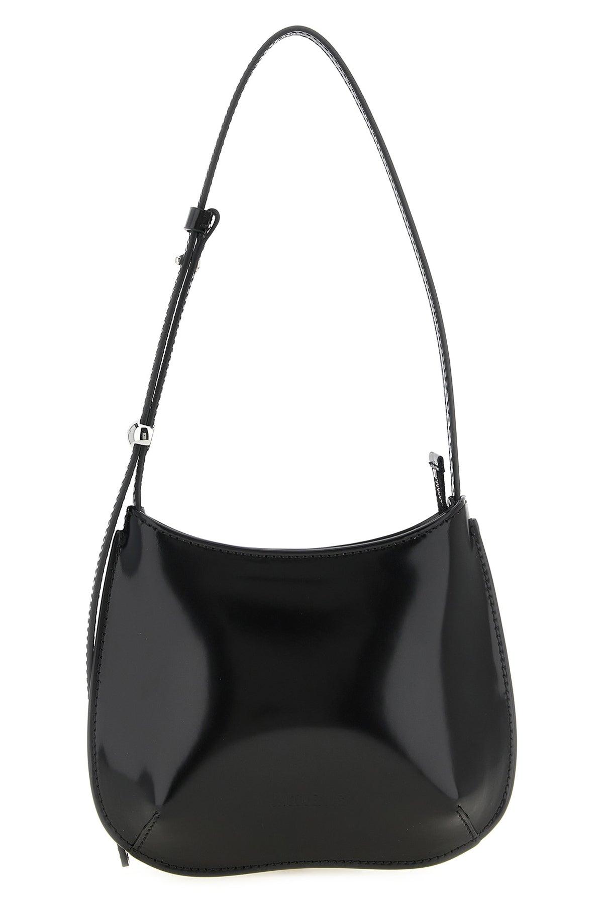le petit bisou glossy leather shoulder bag