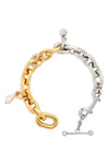 xl link chain necklace in two-tone metal